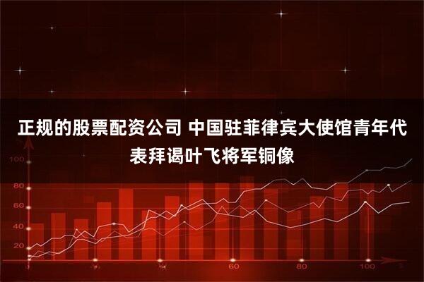 正规的股票配资公司 中国驻菲律宾大使馆青年代表拜谒叶飞将军铜像